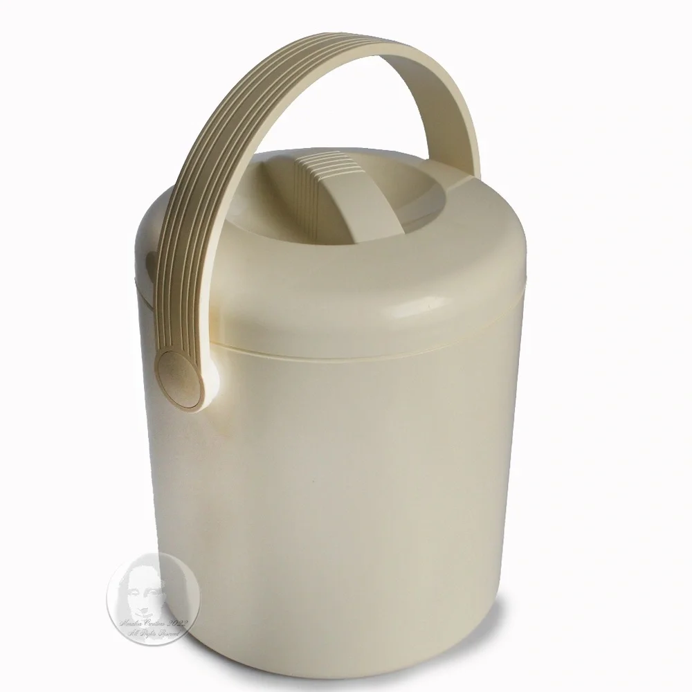 Vintage PPL Pedrini Ice Bucket Made in Italy Modern Home Decor Barware 1980s